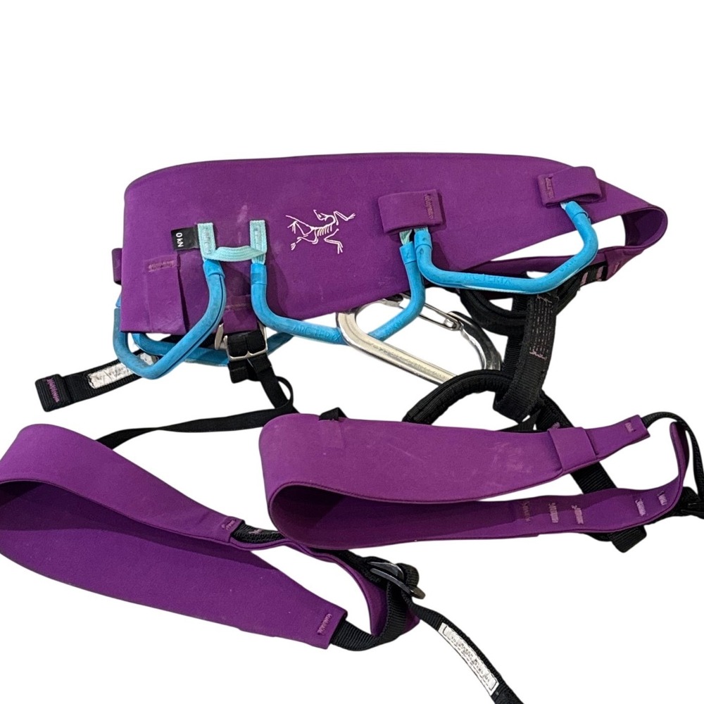 Arc'teryx Climbing Harness Womens XS Purple Blue Technical Mountaineering Gear